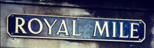Royal Mile sign