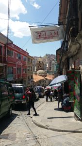 Side street in La Paz - Bolivia