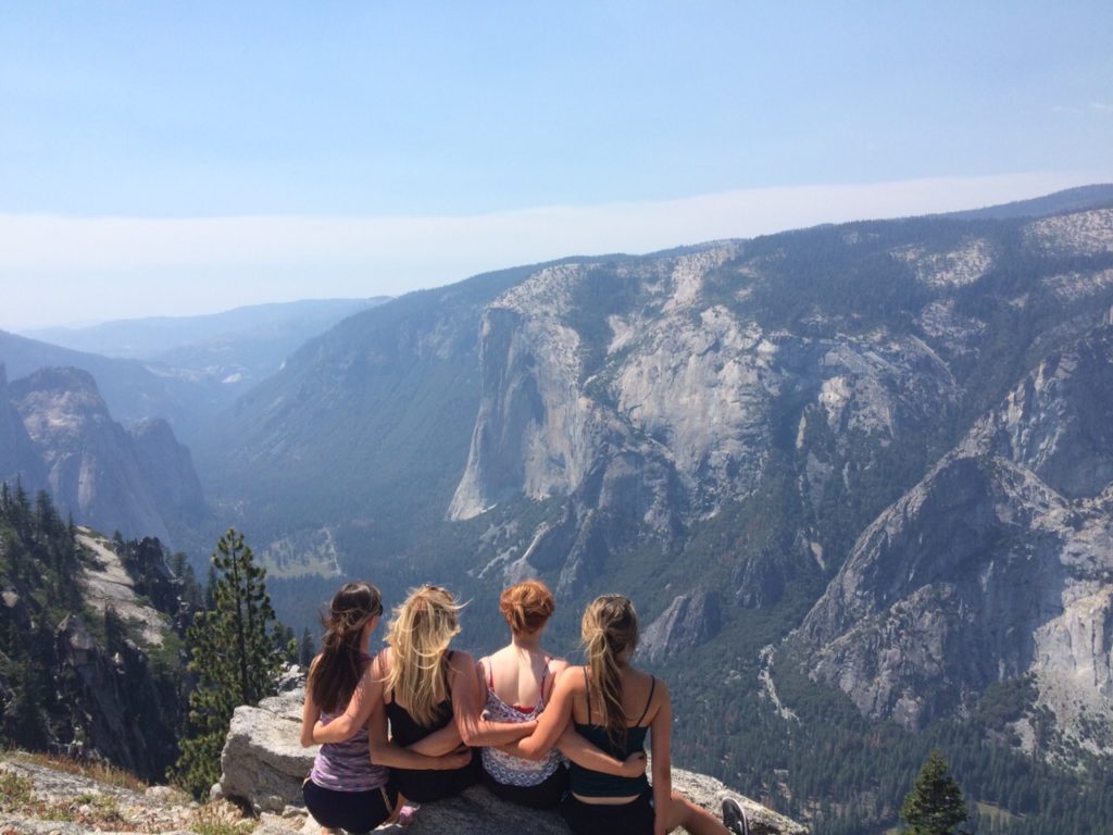 Looking out over Yosemite