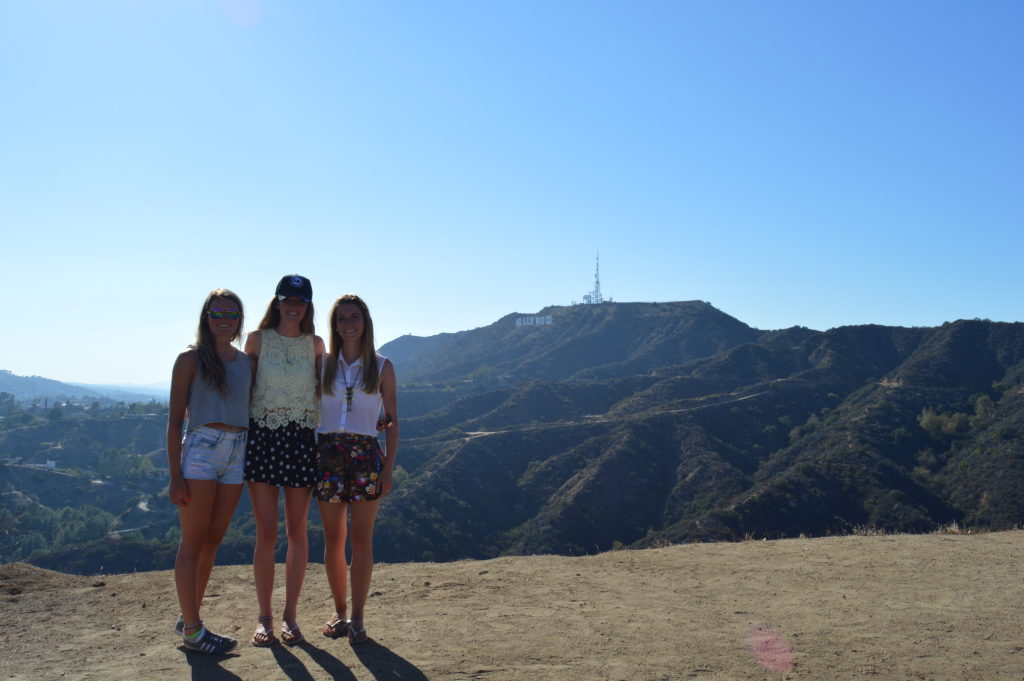 Attempting to hike to the Hollywood sign