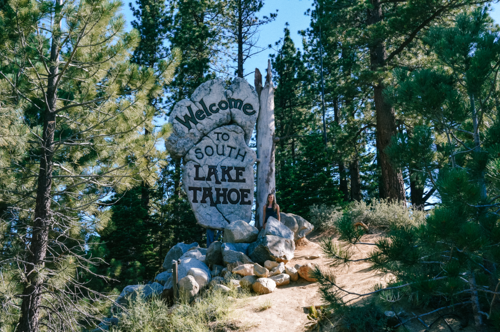 Welcome to Lake Tahoe sign