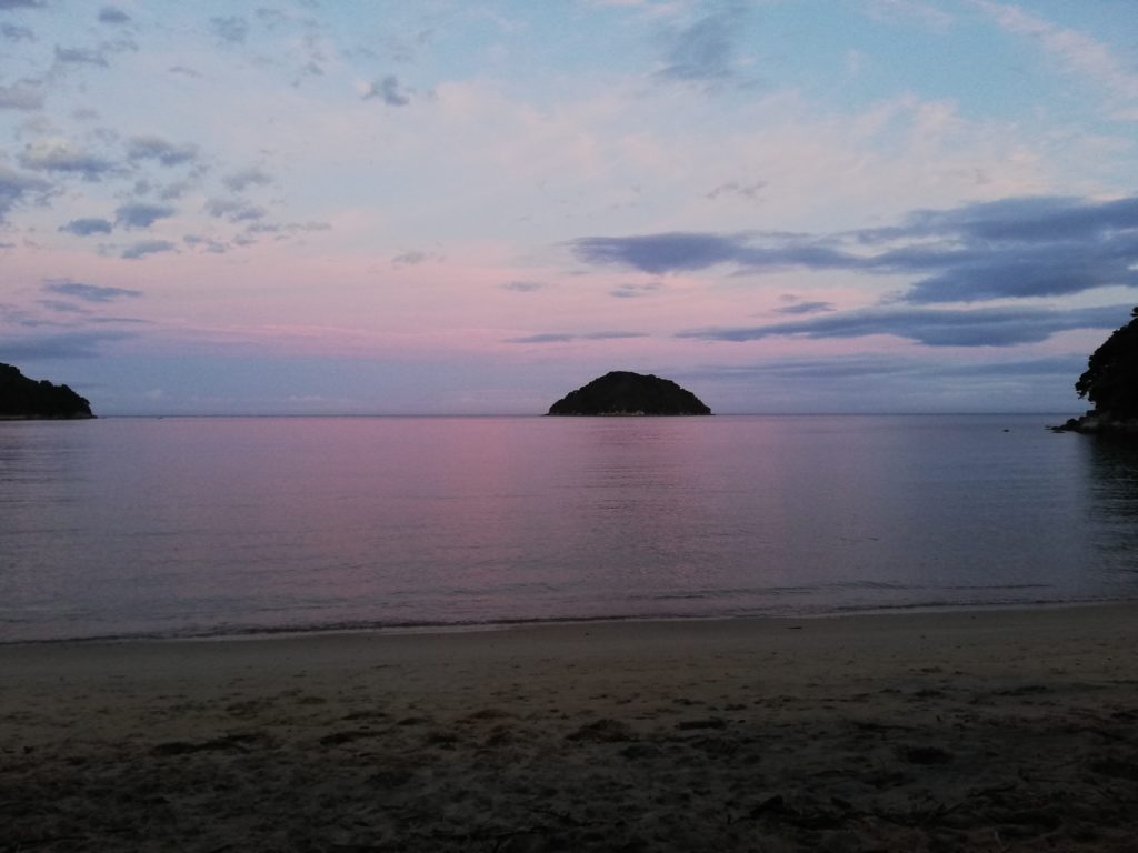 Sunset at Onetahuti Beach