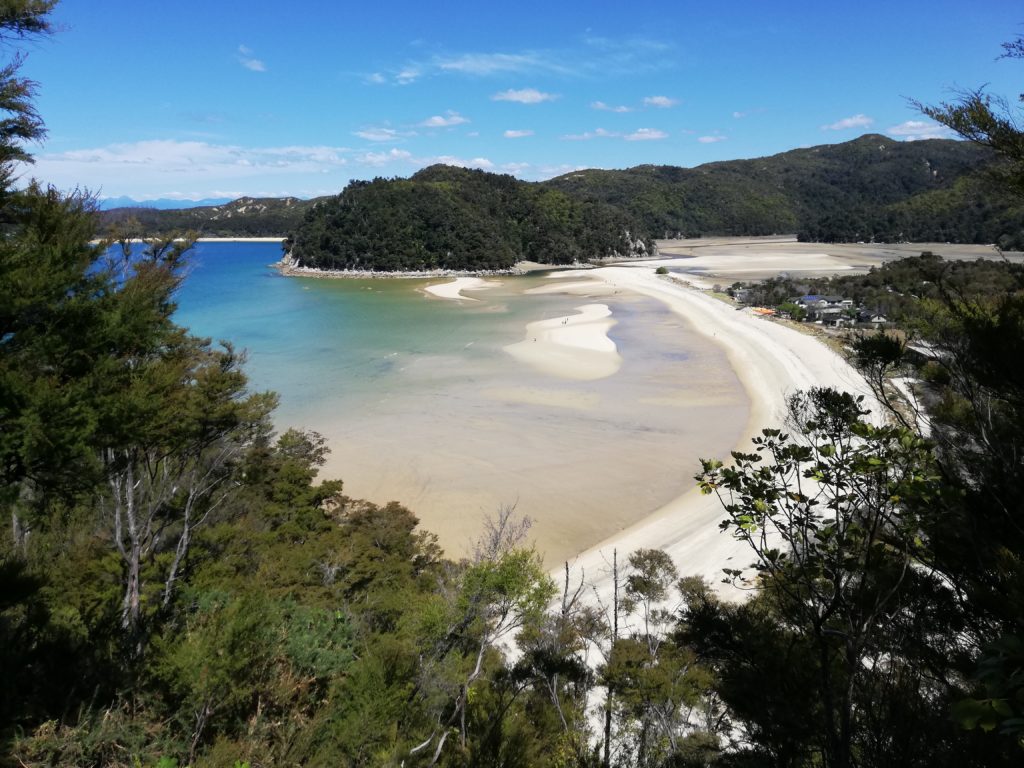 Looking down at Torrent Bay