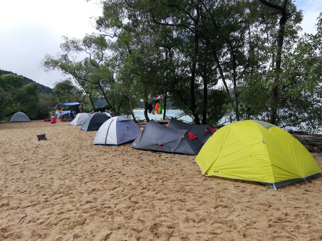 Camping at Onetahuti Campsite