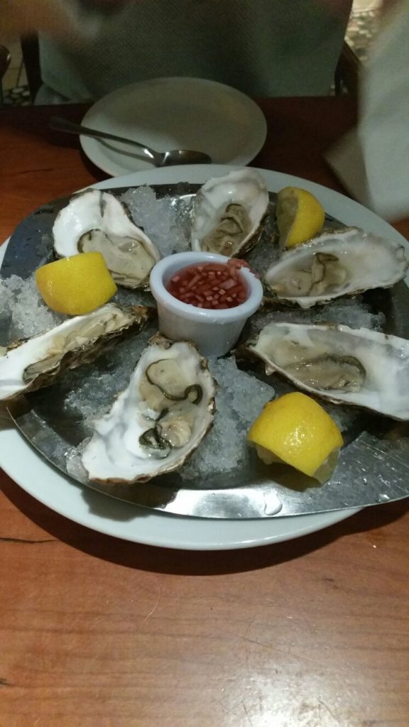 Chilled oysters - The Mussel & Steak Bar